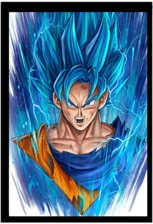 Dragon Ball Blue Art 3D Anime Poster 