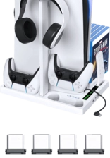 OIVO Cooling Stand with Controller Charging Station for PS5 Console  for sale in Emirates from Games2all