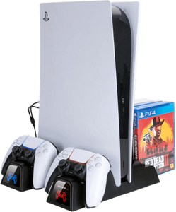 OIVO PS5 Charging Dock Stand with Cooling Fan - Black