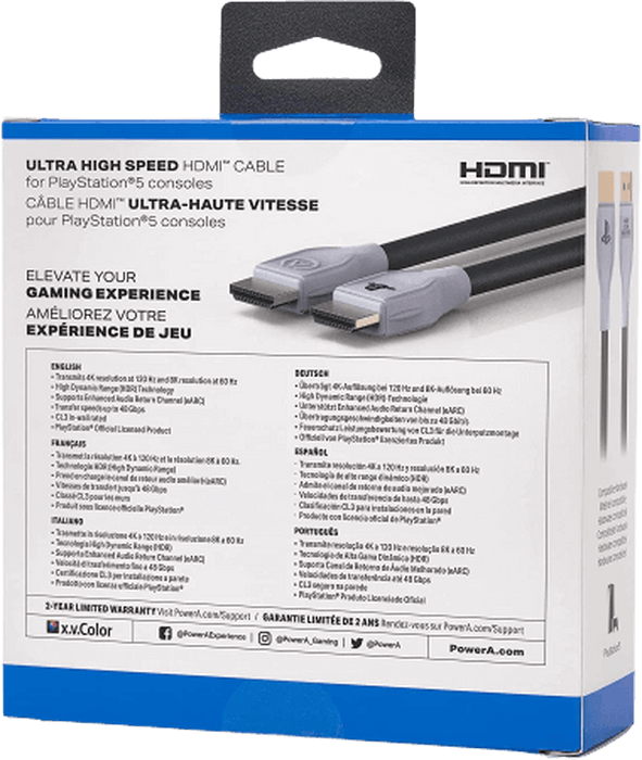 PowerA Officially Licensed HDMI Cable for PS5 - 3M  for sale in Emirates from Games2all