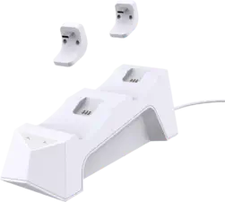 GameWill Dual Charging Dock for PS5 DualSense Wireless Controllers - White (37046)