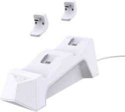 GameWill Dual Charging Dock for PS5 DualSense Wireless Controllers - White (37046)