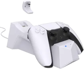 GameWill Dual Charging Dock for PS5 DualSense Wireless Controllers - White