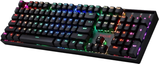 لوحة مفاتيح الألعاب الميكانيكية Redragon السلكية K551 RGB مع سويتش Cherry MX Blue