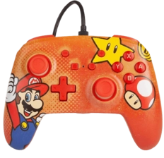 Power A Enhanced Wired Mario Vintage Controller for Nintendo Switch