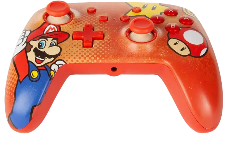 Power A Enhanced Wired Mario Vintage Controller for Nintendo Switch