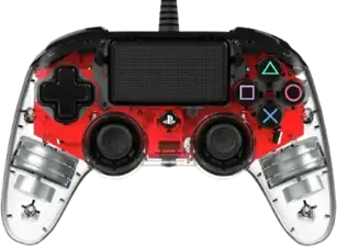 Nacon Wired Illuminated Compact PS4 Controller- Red (37640)
