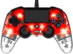 Nacon Wired Illuminated Compact PS4 Controller- Red  for sale in Emirates from Games2all