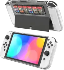 Dobe Protective Case for Switch OLED Model with Game Card Storage (37647)