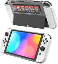 Dobe Protective Case for Switch OLED Model with Game Card Storage  for sale in Emirates from Games2all