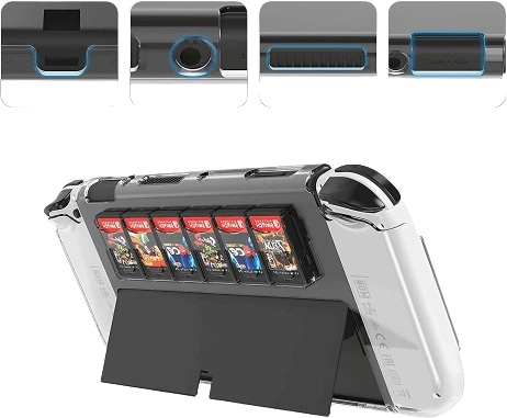 Dobe Protective Case for Switch OLED Model with Game Card Storage  for sale in Emirates from Games2all