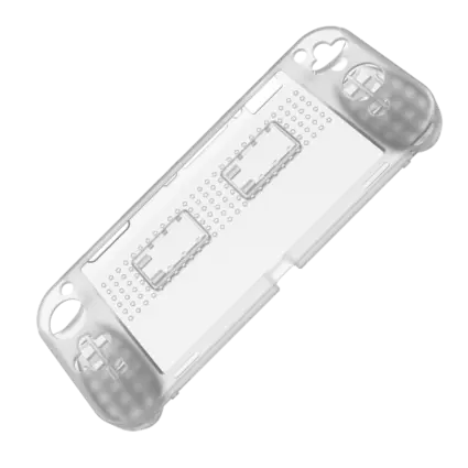 Silicone Clear Protective Cover With Grip + Card Slot for NSW OLED - Transparent 