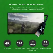 كابل 4K HD HDMI 2.0 مرخص من مايكروسوفت من نومسكل  (تصميم إكس بوكس)