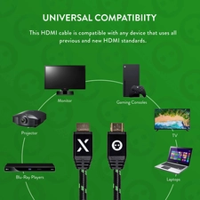 NUMSKULL 4K Ultra HD HDMI 2.0 Cable - 2m (7ft) (Xbox Design)