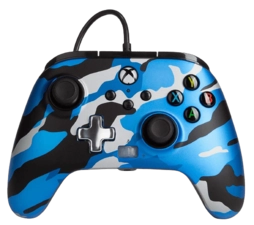 PowerA Enhanced Wired Controller for Xbox - Camouflage Metallic Blue (37752)