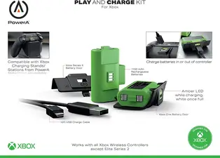 PowerA Xbox Series X Play and Charge Kit for Xbox