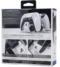 PowerA PS5 Controller Twin Charging Station - White