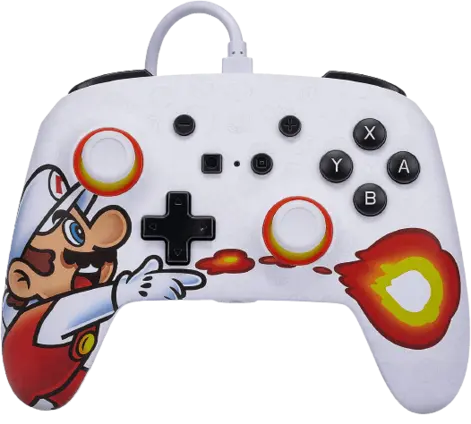 PowerA Enhanced Wired Controller for Nintendo Switch - Fireball Mario