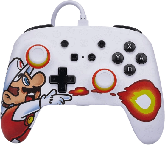 PowerA Enhanced Wired Controller for Nintendo Switch - Fireball Mario