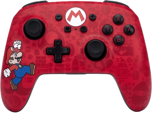 PowerA Enhanced Wireless Controller for Nintendo Switch - Here We Go Mario