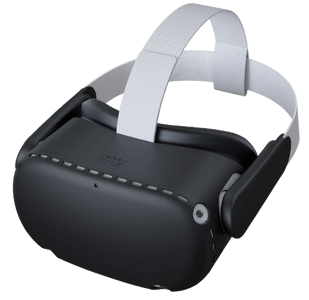 Kiwi design VR Silicone Shell Protective Cover for Oculus Quest 2 - Black