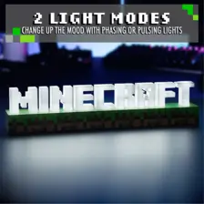 Paladone Minecraft Logo LED Light Lamp