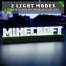 Paladone Minecraft Logo LED Light Lamp