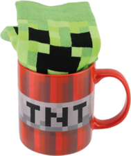 Paladone Minecraft Mug and Socks (TNT and Creeper Design)