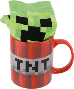 Paladone Minecraft Mug and Socks (TNT and Creeper Design)