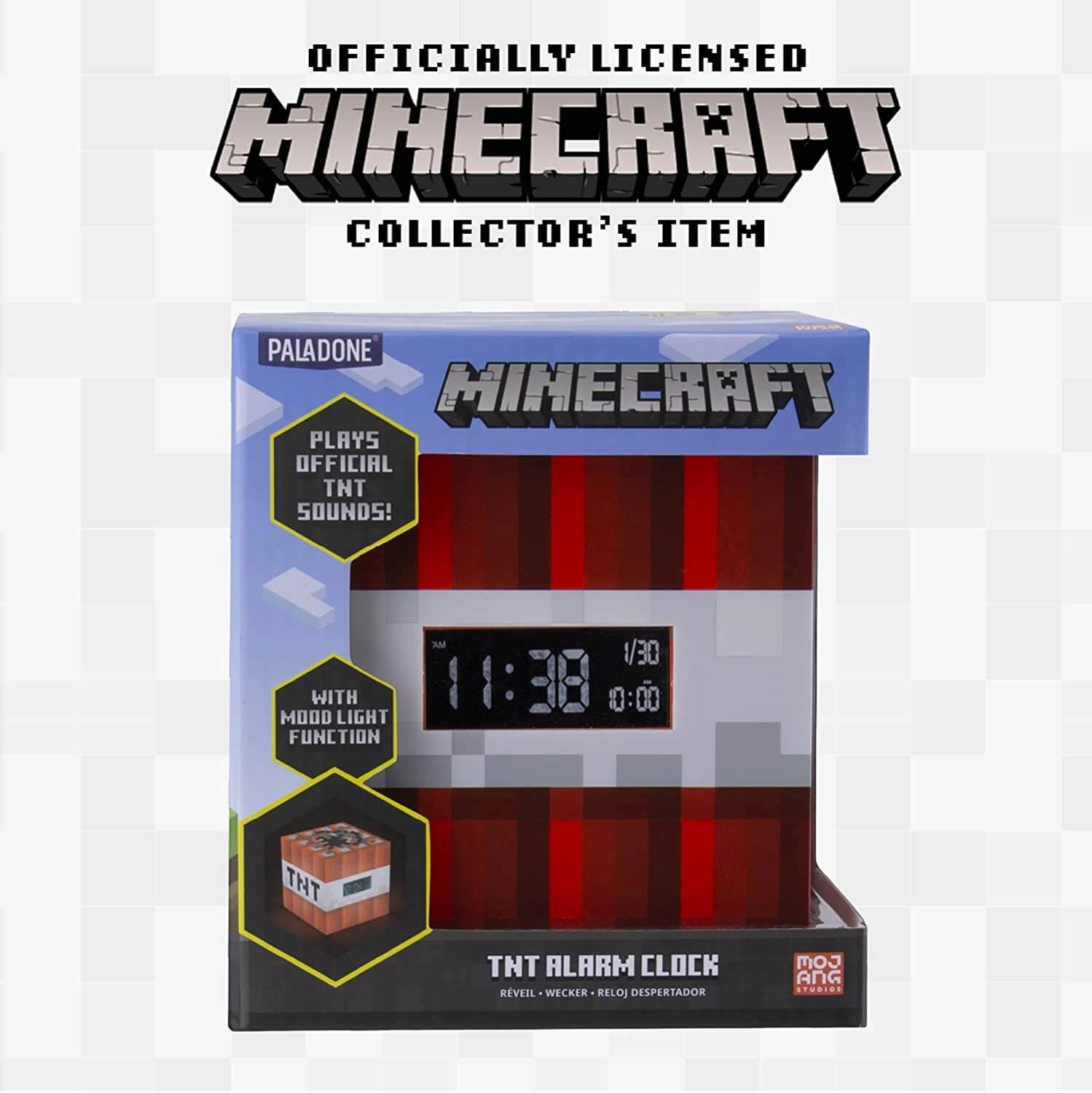 منبه شكل وصوت ديناميت ماين كرافت Minecraft TNT  للبيع في ألإمارات من خلال Games2all