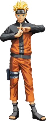 Banpresto Bandai Naruto Shippuden -Naruto Action Figure (Manga Dimensions) 