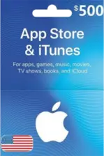 Apple iTunes Gift Card NORTH AMERICA 500$ USD iTunes (38980)