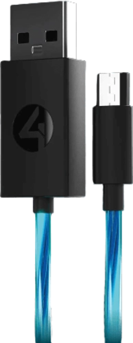 4Gamers Light Up Charging Cable 3m for PS4