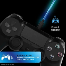 4Gamers Light Up Charging Cable 3m for PS4