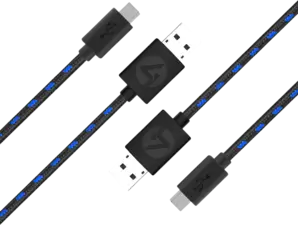 4Gamers  Play & Charge Cable Twin Pack 3m - PS4 (39101)