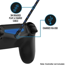 4Gamers  Play & Charge Cable Twin Pack 3m - PS4  for sale in Emirates from Games2all