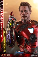 Sideshow Collectibles HT Avengers: Endgame - Damaged Iron Man Action Figure