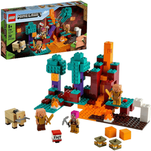 LEGO Minecraft Nether Creative Playset - The Warped Forest - 287 Pieces (21168)