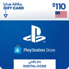 PSN PlayStation Store Gift Card $110 (USA) (39605)