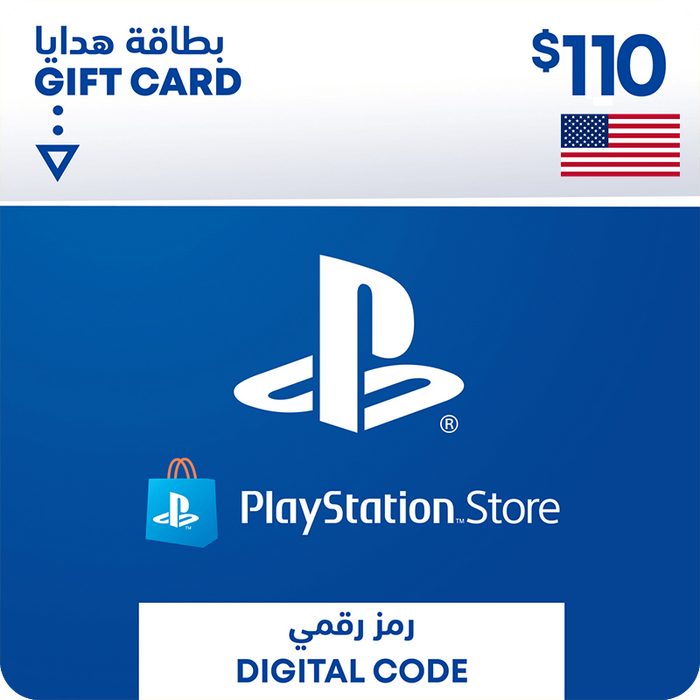 بطاقة شحن بلايستيشن ستور 110$ (امريكي)  للبيع في ألإمارات من خلال Games2all