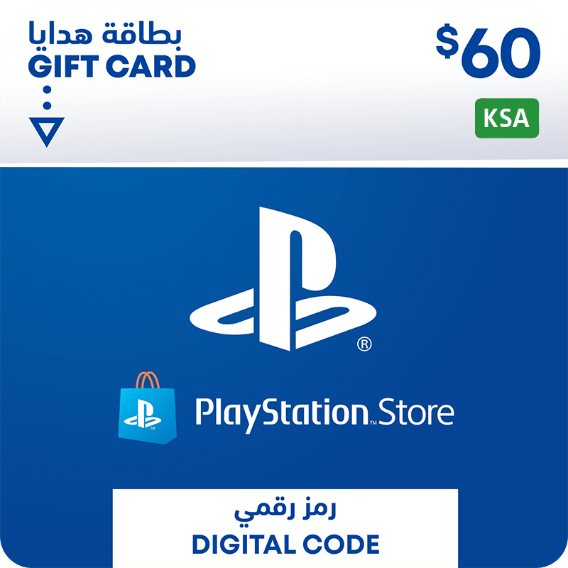 KSA PSN Wallet Top-up 60 USD