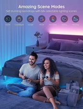 أضواء شريط LED ذكية Govee ، شريط إضاءة LED واي فاي 16.4 قدم