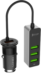 Ldnio C61 Car Charger Power Strip (USB Ports x 4) - 1.2 m