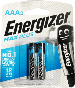 Energizer Alkaline 2 AAA Max Plus Batteries (1.5V)