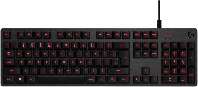 Logitech G413 Backlit Gaming Keyboard with Mechanical Switches - Black