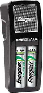 Energizer Charger + 2 AA Rechargeable Batteries - 2000mAh