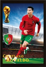 Cristiano Ronaldo 3D  Football Poster 