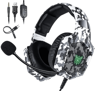 Onikuma K8 Wired Gaming Headphone - Camo Gray