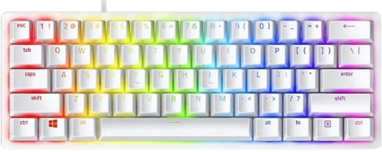 Razer Huntsman Mini (Clicky Optical Purple Switch Keyboard) White