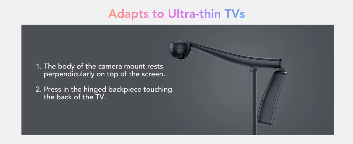إضاءة ليد T2 لتحسين ألوان التلفزيون مع كاميرا مزدوجة من جوفي - 11.8 قدم (3.5 متر)